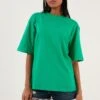 LELA Loose Fit - T-Shirt Basic - Benetton Color -Stijl Verkoop 3296824e1a3e44bd829a7100f7e34c83
