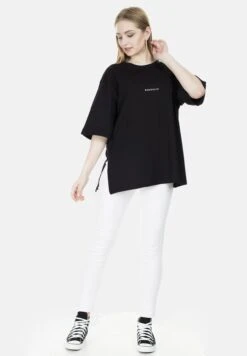 LELA Loose Fit - T-Shirt Print - Black -Stijl Verkoop 3301a5edf4c0446599398dc29def5afa
