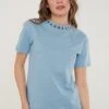 LELA Regular Fit - T-Shirt Print - Baby Blue 1 LELA Regular Fit - T-Shirt Print - Baby Blue -Stijl Verkoop 3381f59ccaf5499390a06a6660667a16