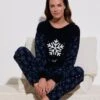 LELA Regular Fit - Pyjama - Dark Blue