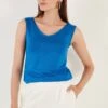LELA Regular Fit - Top - Royal Blue -Stijl Verkoop 36bacfa4944845128887878f0c915fc4