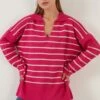 LELA Trui - Fuchsia Beige -Stijl Verkoop 379ceccd8e3440c6a194d2686e657aa4