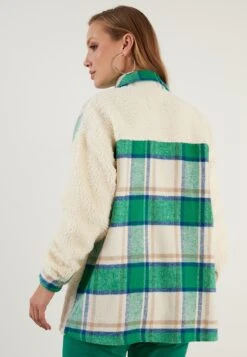 LELA Halflange Jas - Green -Stijl Verkoop 37ffbf67bd424ed7a2b658c13f6741d8