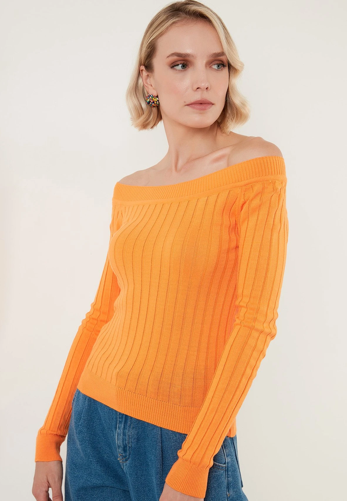 LELA Regular Fit - Trui - Orange 7 LELA Regular Fit - Trui - Orange - Afbeelding 5