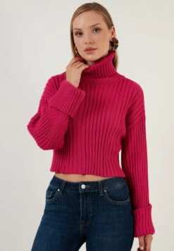 LELA Loose Fit - Trui - Fuchsia -Stijl Verkoop 39ed0d206aa74fe9be41107e8bc6293d