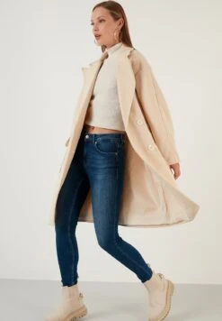 LELA Loose Fit - Mantel - Stone -Stijl Verkoop 3b3c292796cc4bd4bfd9cc4d9bb671b4