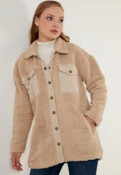 LELA Loose Fit - Fleecejas - Mink Color -Stijl Verkoop 3daf15ff483d46f58d19f30be3dc50b1