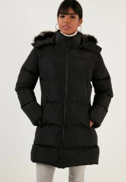 LELA Regular Fit - Winterjas - Black