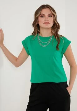 LELA Basic - T-Shirt Basic - Benetton Color -Stijl Verkoop 3f06e8fbed644a4eadc050889086e21f