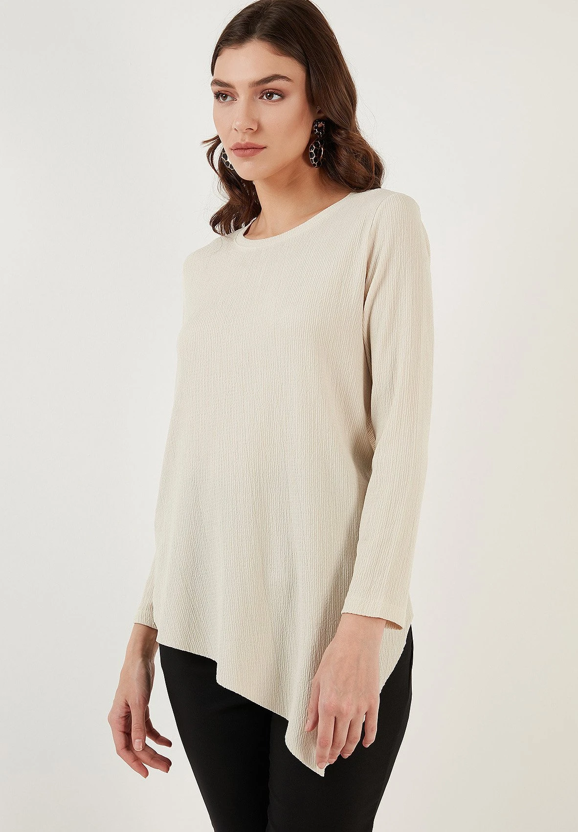 LELA Regular Fit - Blouse - Stone 7 LELA Regular Fit - Blouse - Stone - Afbeelding 5