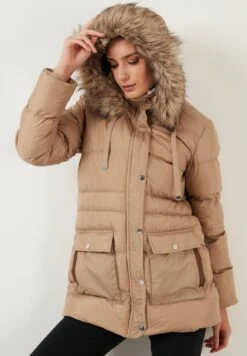 LELA Regular Fit - Winterjas - Dark Beige -Stijl Verkoop 3ff274024a184a879c04a4c0a8bde430
