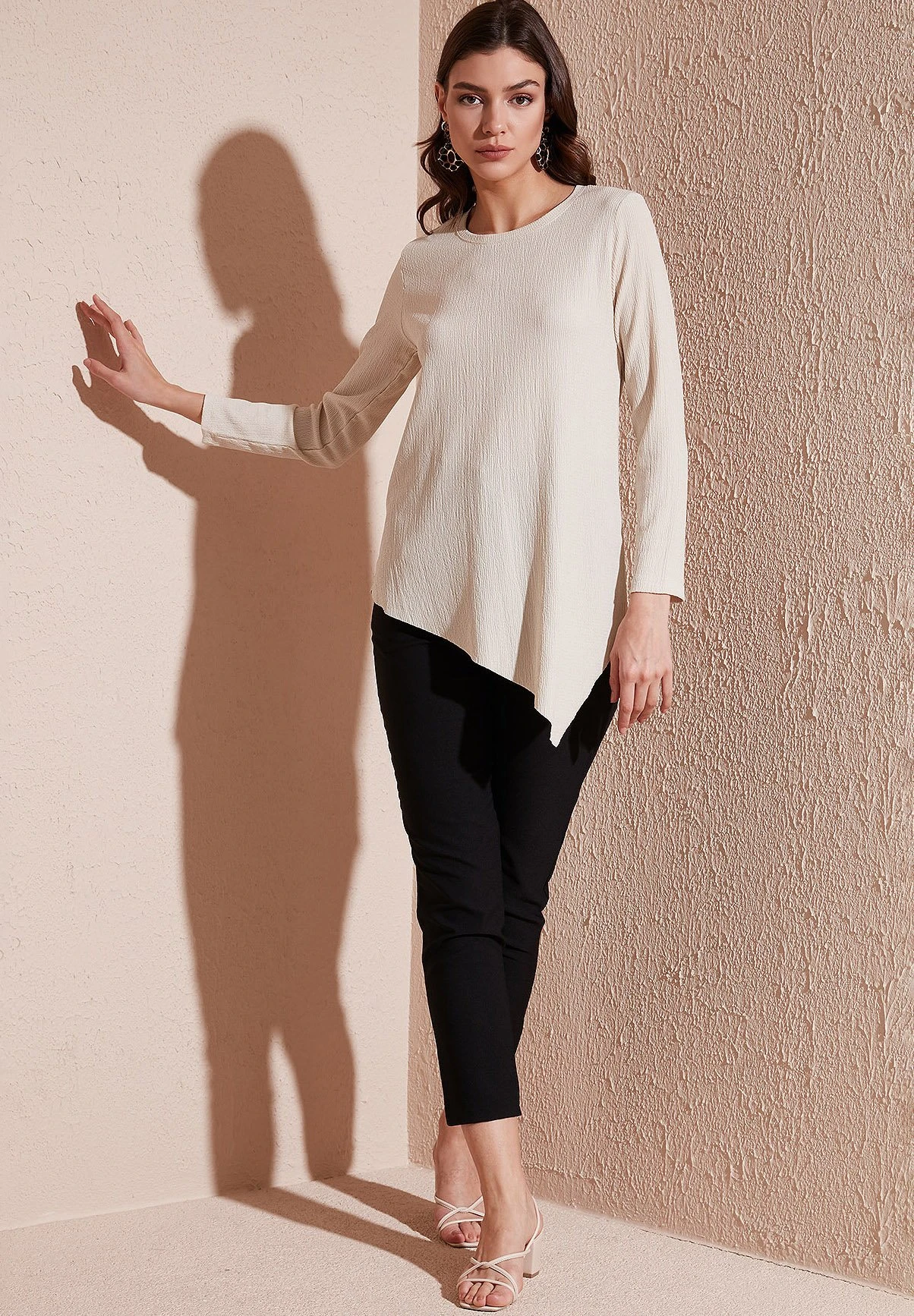 LELA Regular Fit - Blouse - Stone 8 LELA Regular Fit - Blouse - Stone - Afbeelding 6