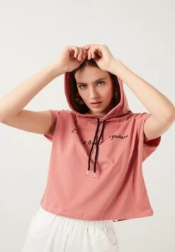 LELA Slim Fit - Hoodie - Dusty Rose Color -Stijl Verkoop 40cad8a22d7f46a0b6ff427ab39c2628