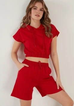 LELA Two Piece Set - Regular Fit - Shorts - Red