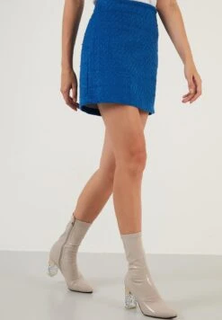 LELA A-Lijn Rok - Saxe Blue -Stijl Verkoop 4384919e3b19482a9c444c73afe7127c