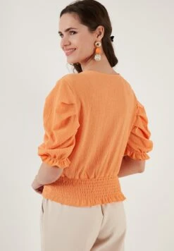 LELA Blouse - Light Orange -Stijl Verkoop 44723339730149b4a3418e8f1cb02583
