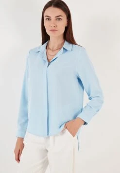 LELA Overhemdblouse - Baby Blue -Stijl Verkoop 459915bfd8ed4430ad2518e96a8f41ee