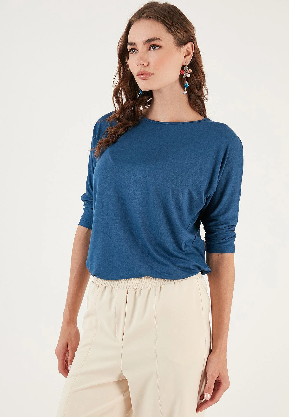 LELA Crew Neck- Longsleeve - Indigo 7 LELA Crew Neck- Longsleeve - Indigo - Afbeelding 5