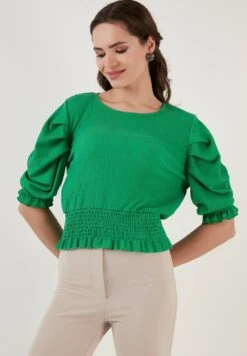 LELA Blouse - Green -Stijl Verkoop 4886ebd797af446da5e246e10bfab769