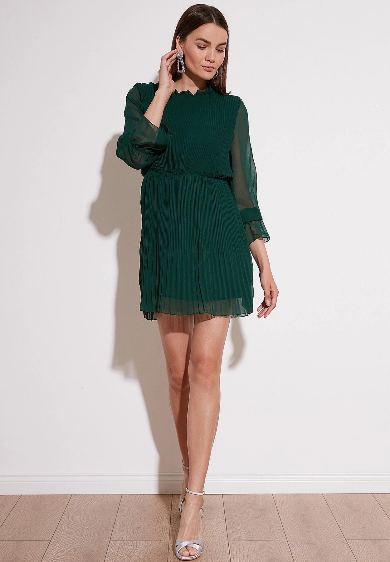 LELA Regular Fit - Jurk - Emerald Green 5 LELA Regular Fit - Jurk - Emerald Green - Afbeelding 3