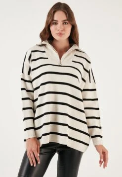 LELA Trui - Light Stone/Black 12 LELA Trui - Light Stone/Black -Stijl Verkoop 4b528411fa8e498687b030de70575439