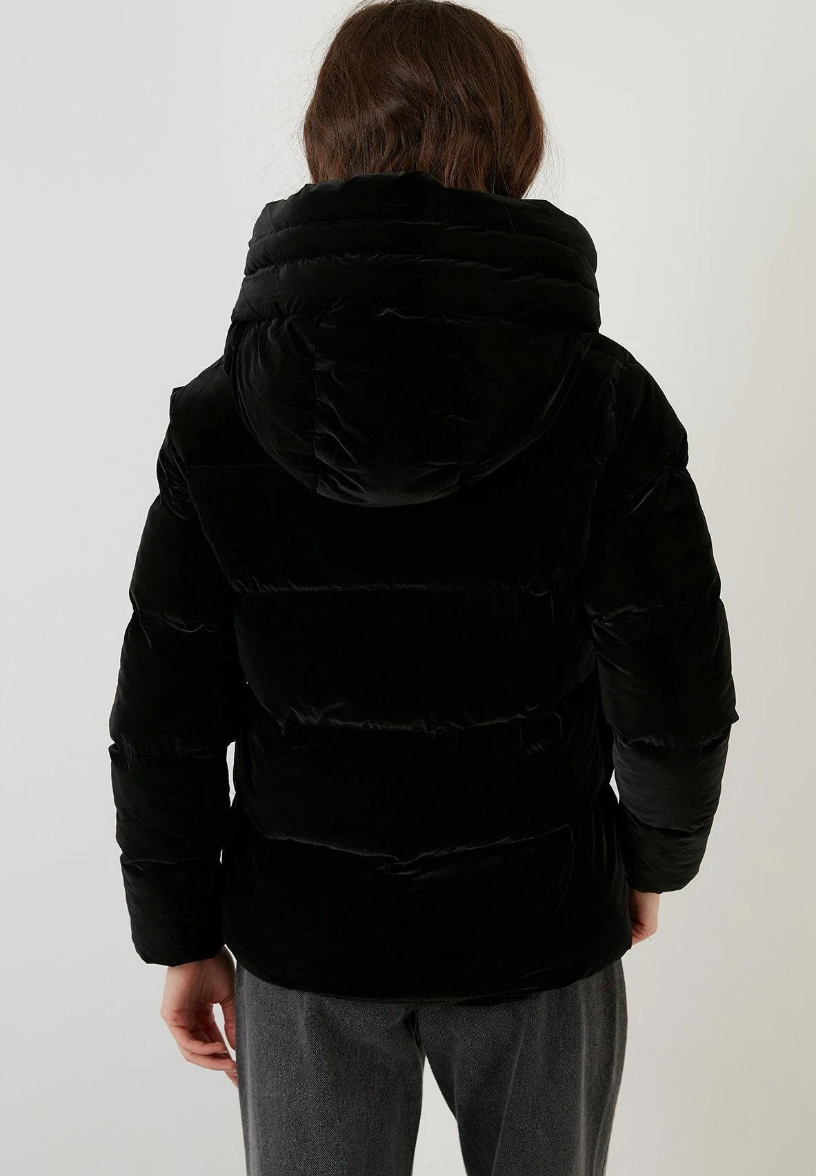 Lela Hooded Puffer Flame - Winterjas - Black 4 Lela Hooded Puffer Flame - Winterjas - Black - Afbeelding 2