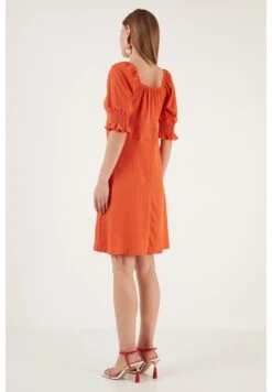 LELA Regular Fit - Jurk - Dark Orange -Stijl Verkoop 4c7d96931ca44d46b4843bb57c912003