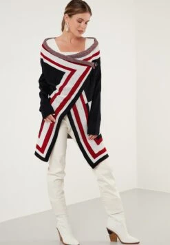 LELA Regular Fit - Vest - Dblue/Ecru/Red -Stijl Verkoop 4c929399d7f34ece848532f30f4903fe