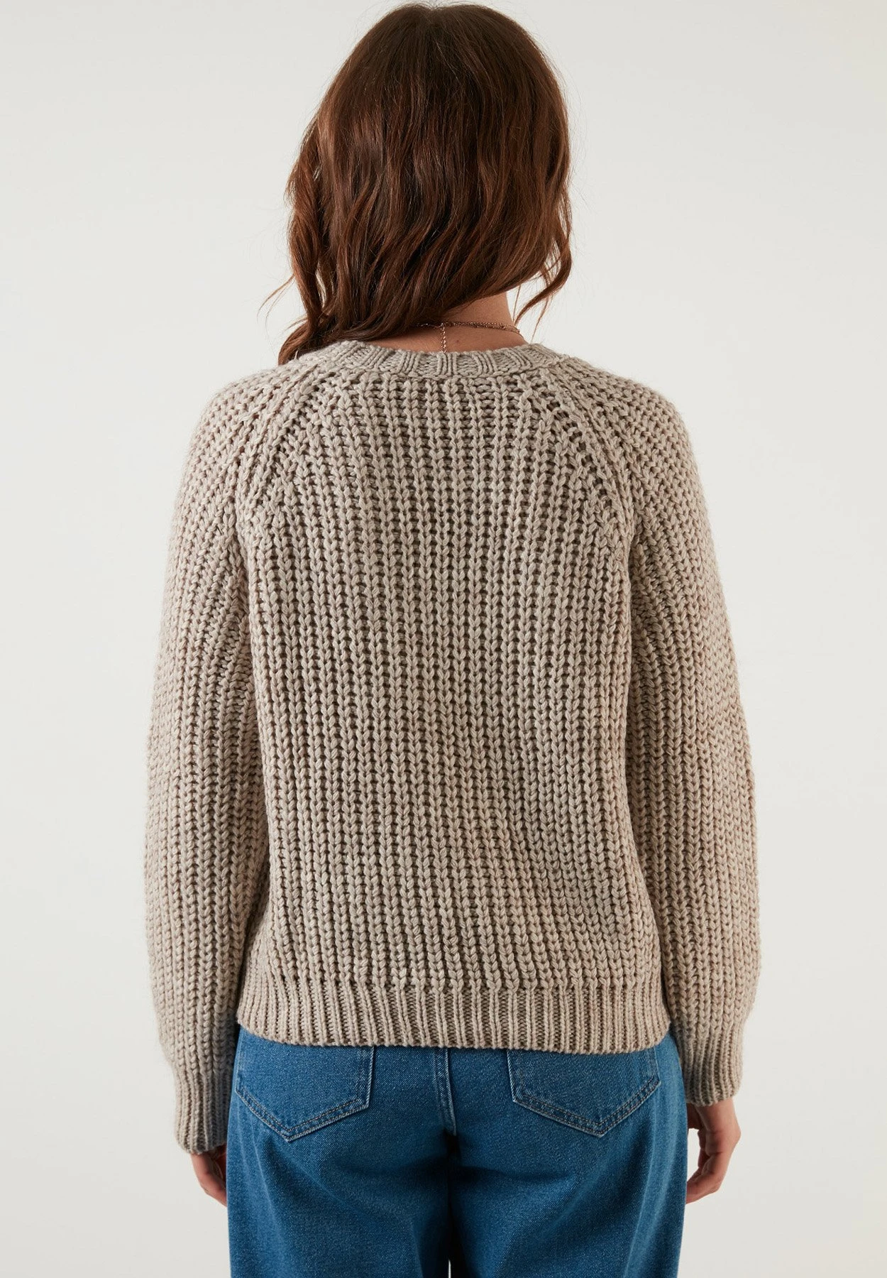 LELA Regular Fit - Trui - Stone 5 LELA Regular Fit - Trui - Stone - Afbeelding 3