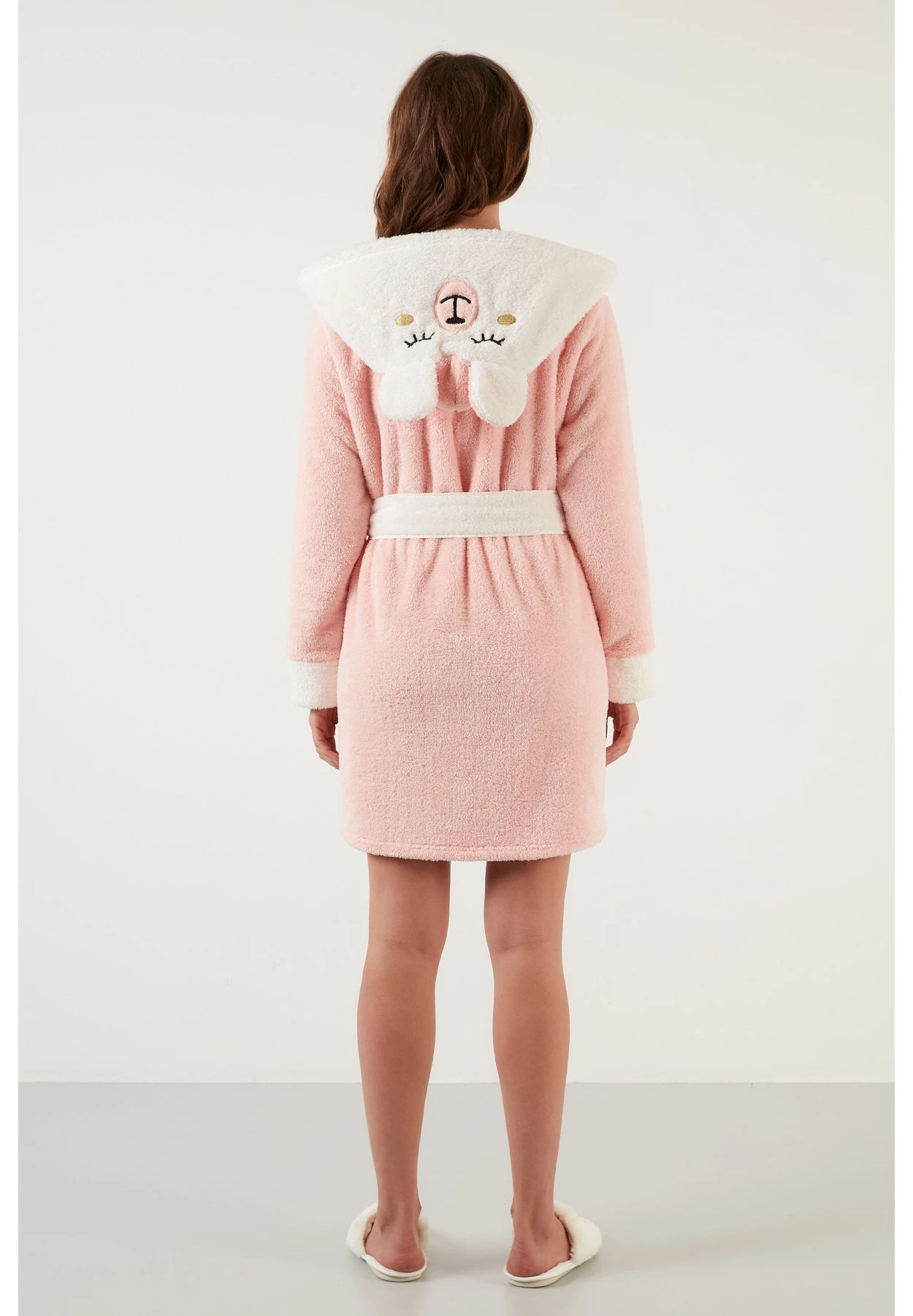 LELA Regular Fit - Badjas - Salmon 5 LELA Regular Fit - Badjas - Salmon - Afbeelding 3