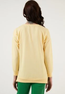LELA Regular Fit - Sweater - Yellow -Stijl Verkoop 4d6cb0ad9e294a429091c8ddcde3b086