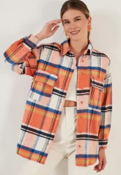 LELA Overhemdblouse - Orange Color -Stijl Verkoop 4d9feba6cdf34b86b7d54398c0869c4f