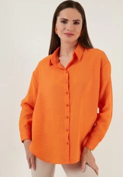 LELA Regular Fit - Overhemdblouse - Orange -Stijl Verkoop 4e6c7c58102b4cc1964bd7b1c9a9c4c6