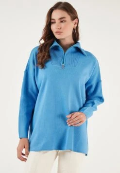 LELA Trui - Light Blue -Stijl Verkoop 4fdd4f577d914360885d8c109298ca6f