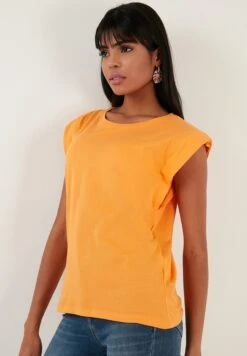 LELA Crew Neck - T-Shirt Basic - Orange 12 LELA Crew Neck - T-Shirt Basic - Orange -Stijl Verkoop 50af2ab37f464eccb9374e600f734b6d