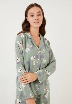 LELA Set - Pyjama - Green -Stijl Verkoop 515b2cfd44504e3b9a59c3db2a45e072