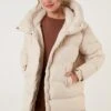 LELA Oversized Inflatable Long- Winterjas - Ecru -Stijl Verkoop 51cdc88c44f1413c81e22f37c1787d5e