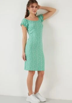 LELA Regular Fit - Etui-Jurk - Light Green -Stijl Verkoop 52f42495a47b40a9bf2522420f7840db