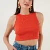 LELA Top - Orange -Stijl Verkoop 53a89f0681964cd3b8f01a1e8da8c364