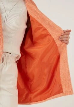 LELA Loose Fit - Halflange Jas - Orange -Stijl Verkoop 556d6d329e9045468edf7d8ba232c310