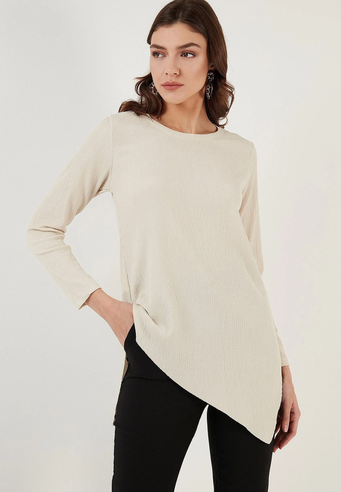 LELA Regular Fit - Blouse - Stone 3 LELA Regular Fit - Blouse - Stone