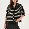 LELA Vest - Black/Cream -Stijl Verkoop 56fe1a36cbd14153848f641e043765e6