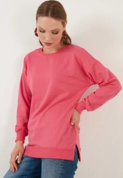 LELA Regular Fit - Sweater - Fuchsia -Stijl Verkoop 591c6822ab2b45dc92af9b85a72eec58
