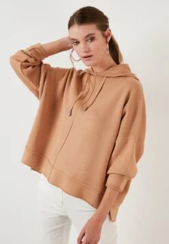 LELA Hoodie - Camel -Stijl Verkoop 5a6c8fa6125d42d889265c191ce73ef8