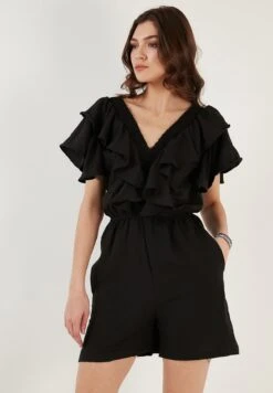 LELA Regular Fit - Jumpsuit - Black -Stijl Verkoop 5affbc85d4e94cd5b337430ace2fb941