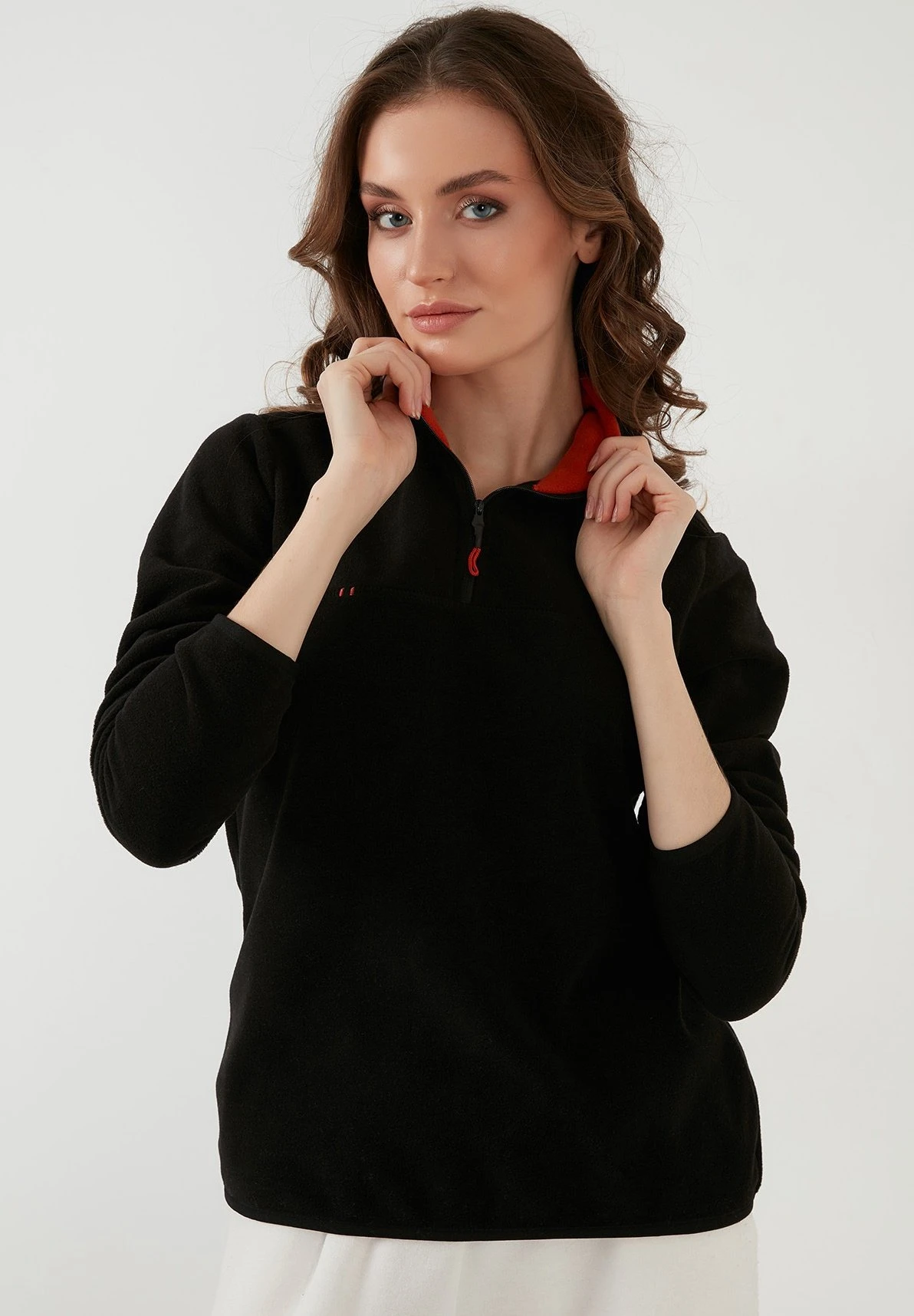 LELA Slim Fit - Fleece Trui - Black 6 LELA Slim Fit - Fleece Trui - Black - Afbeelding 4