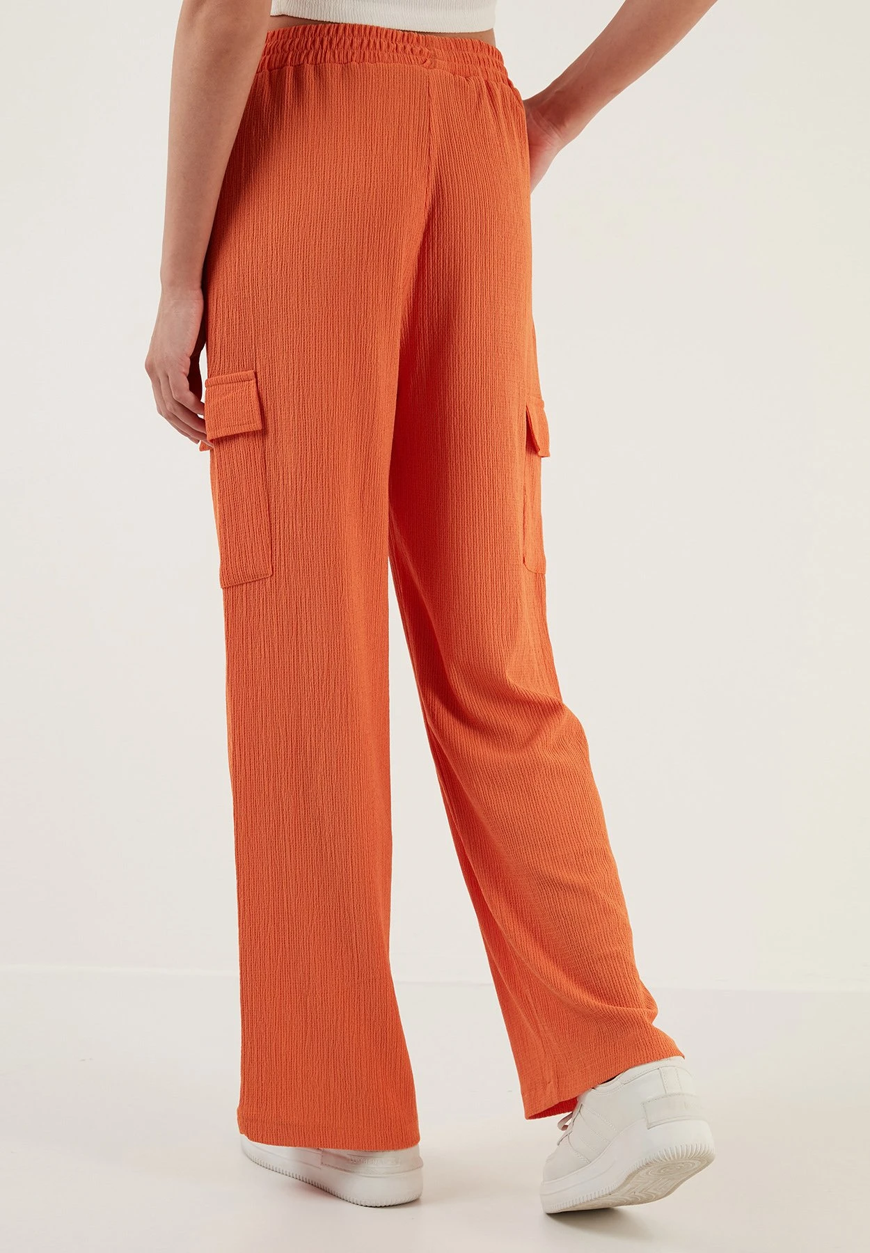 LELA Regular Fit - Cargobroek - Orange 5 LELA Regular Fit - Cargobroek - Orange - Afbeelding 3