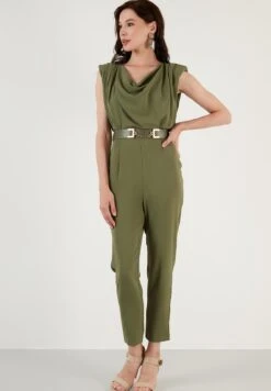 LELA Slim Fit - Jumpsuit - Light Khaki