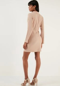 LELA Slim Fit - Etui-Jurk - Stone -Stijl Verkoop 5fb0ddb7372340e19106106d64a7b471