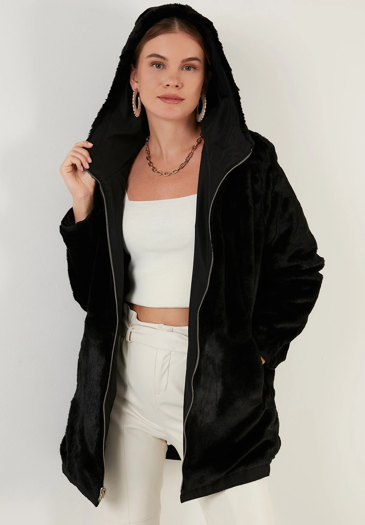 LELA Regular Fit Reversible - Winterjas - Black 6 LELA Regular Fit Reversible - Winterjas - Black - Afbeelding 4